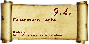 Feuerstein Lenke névjegykártya